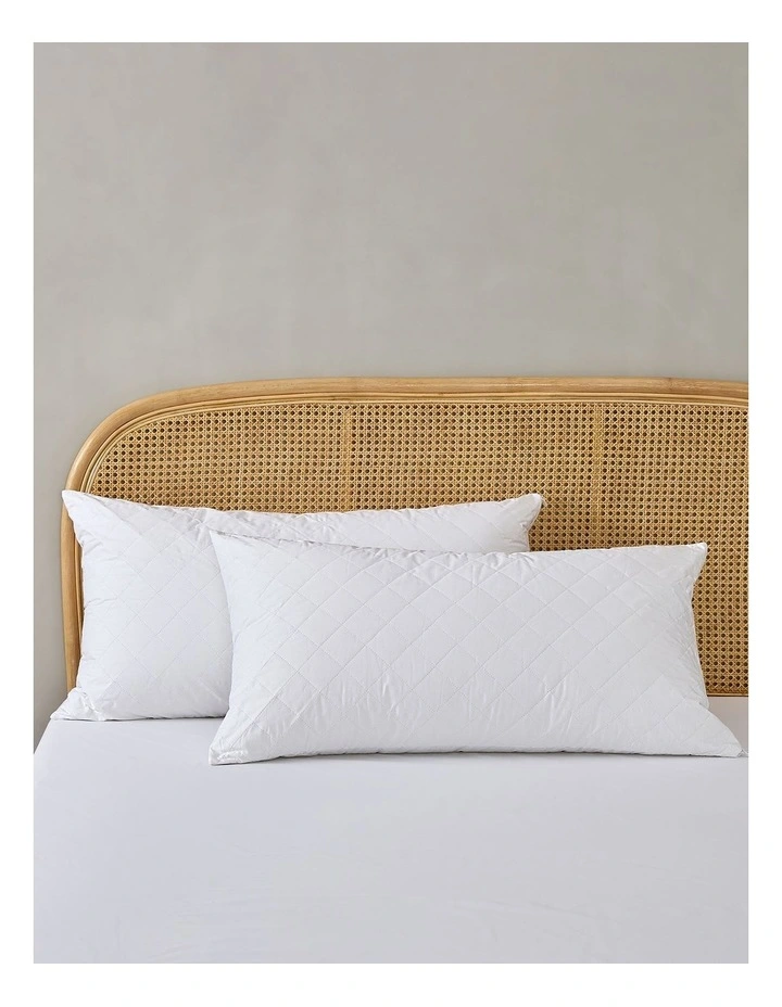 Dreamaker Cotton Quilted Waterproof King Pillow Protector Twin Pack image 1