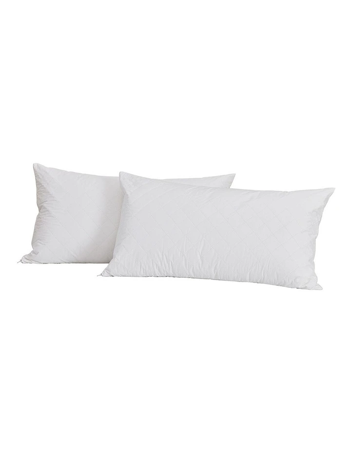 Dreamaker Cotton Quilted Waterproof King Pillow Protector Twin Pack image 6