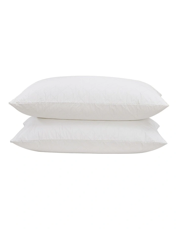 Dreamaker Cotton Quilted Waterproof King Pillow Protector Twin Pack image 7
