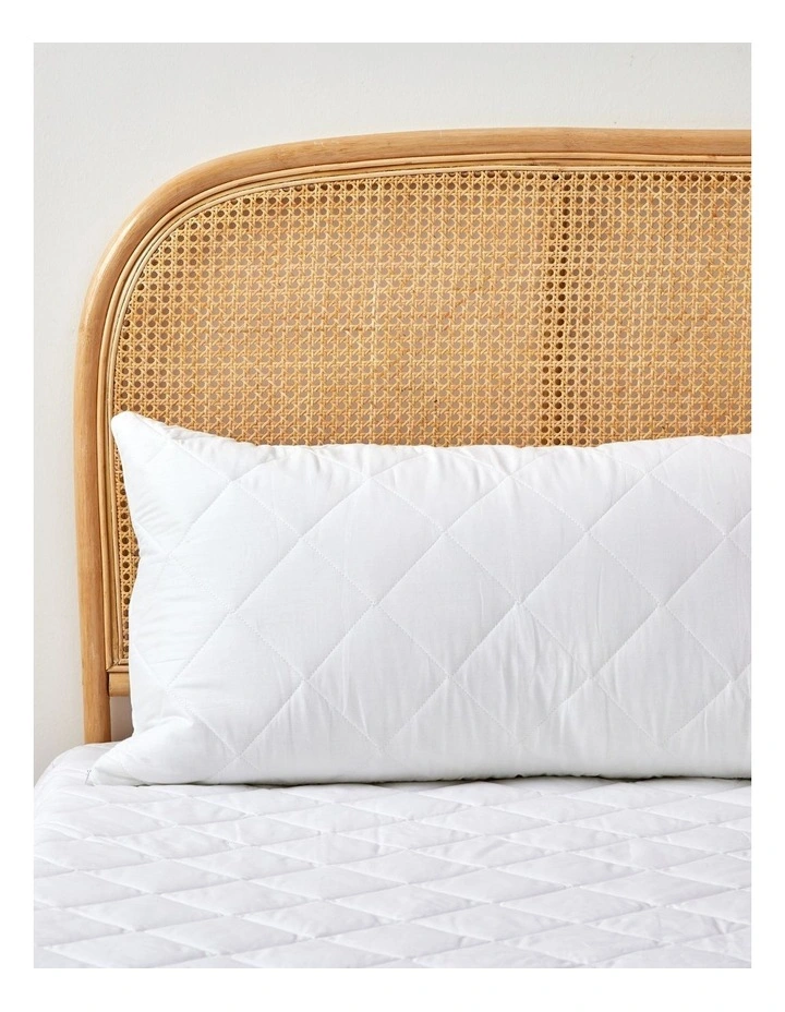 Dreamaker Down Alternative King Pillow with Cotton Cover Pillow Protector image 1