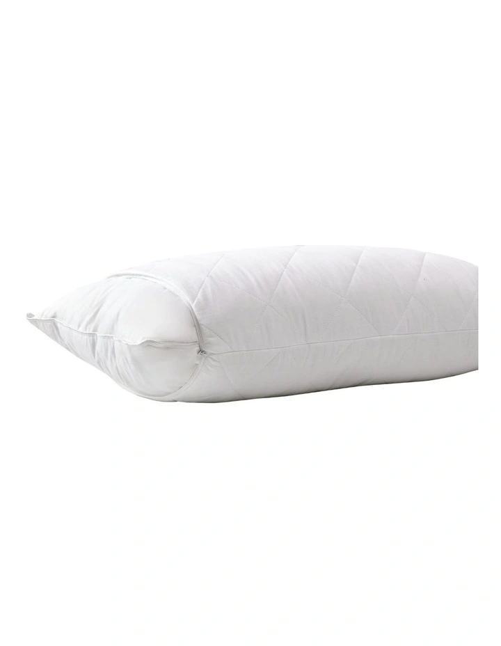 Dreamaker Down Alternative King Pillow with Cotton Cover Pillow Protector image 6