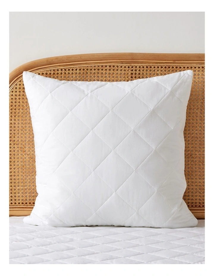 Dreamaker Down Alternative Pillow with Cotton Cover Pillow Protector  Euro image 1