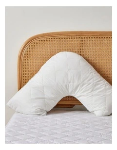 Dreamaker Down Alternative Pillow with Cotton Cover Pillow Protector - V Shape