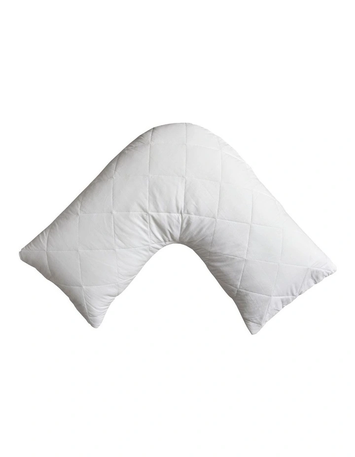 Dreamaker Down Alternative Pillow with Cotton Cover Pillow Protector - V Shape image 4