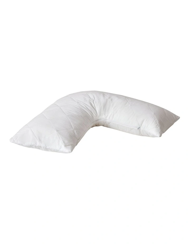 Dreamaker Down Alternative Pillow with Cotton Cover Pillow Protector - V Shape image 5
