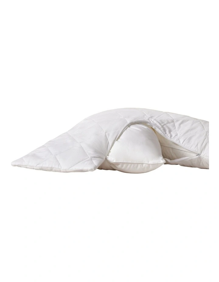 Dreamaker Down Alternative Pillow with Cotton Cover Pillow Protector - V Shape image 6