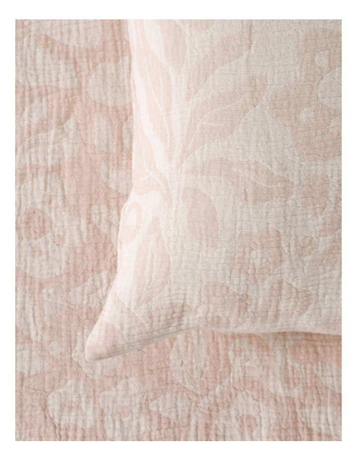 Dreamaker Briar Floral Cotton Cushion Covers Twin Pack 50x50cm in Pink image 3
