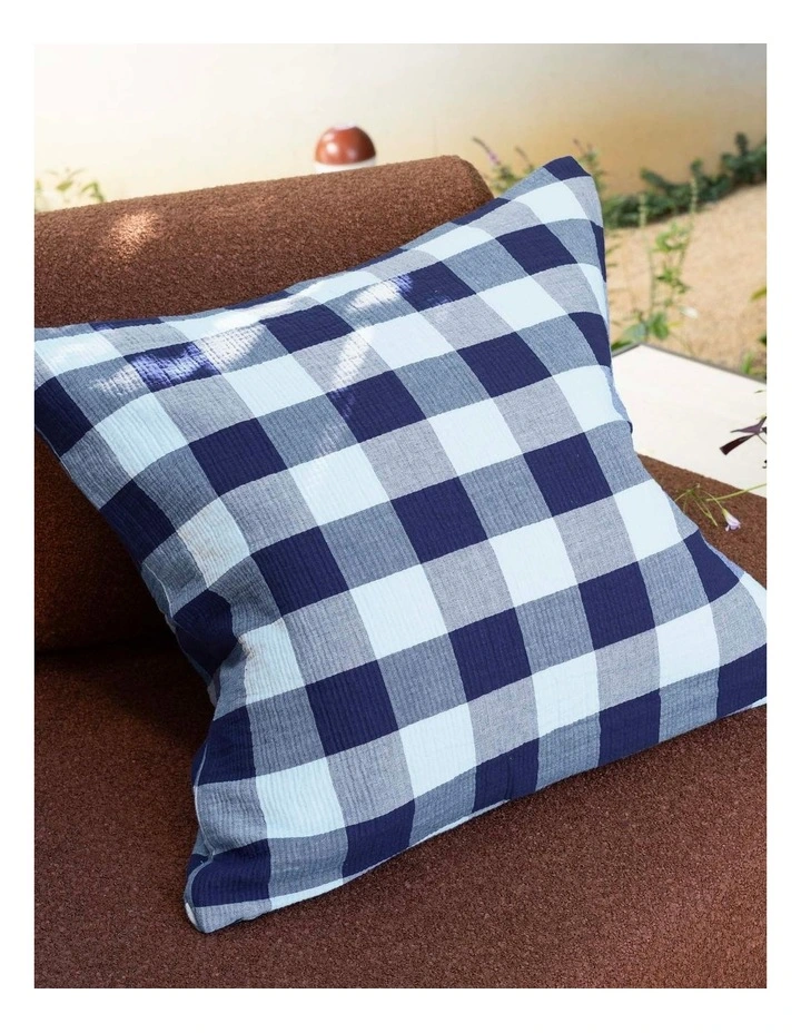 Willow Square Cushion Blue image 2
