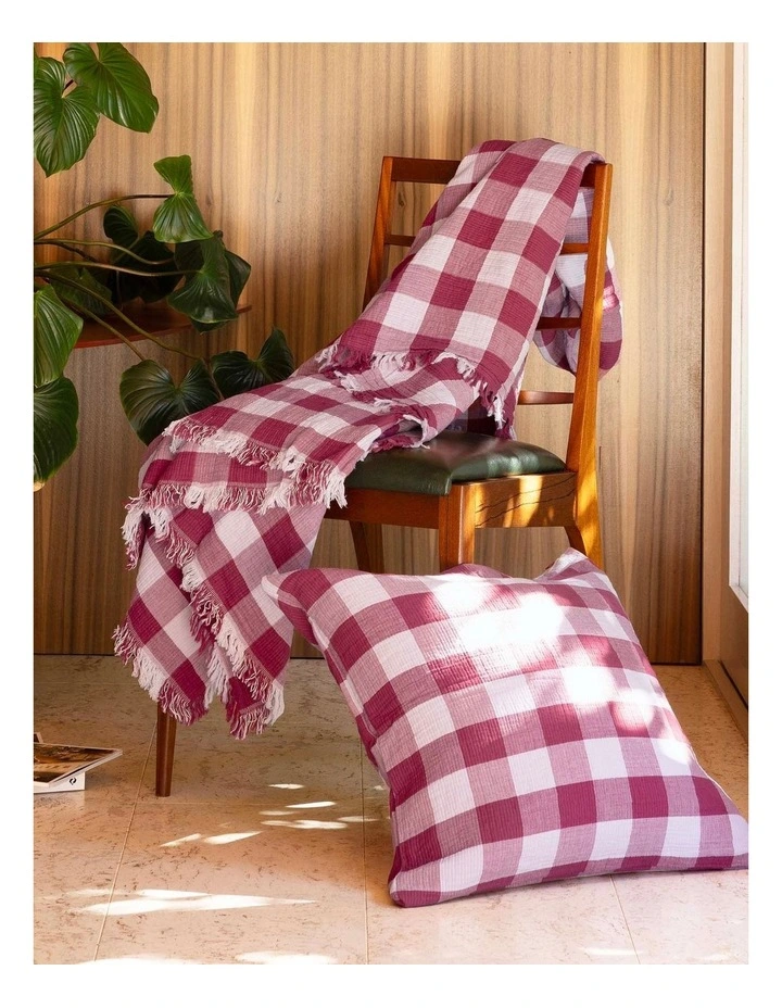 Willow Square Cushion Berry image 3