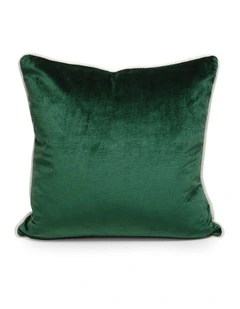 SOHO - IVY GREEN - VELVET CUSHION - WHITE PIPE