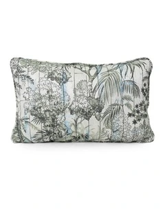 COCO PIPED - BOTANICAL GREEN - FABRIC CUSHION- SELF PIPE
