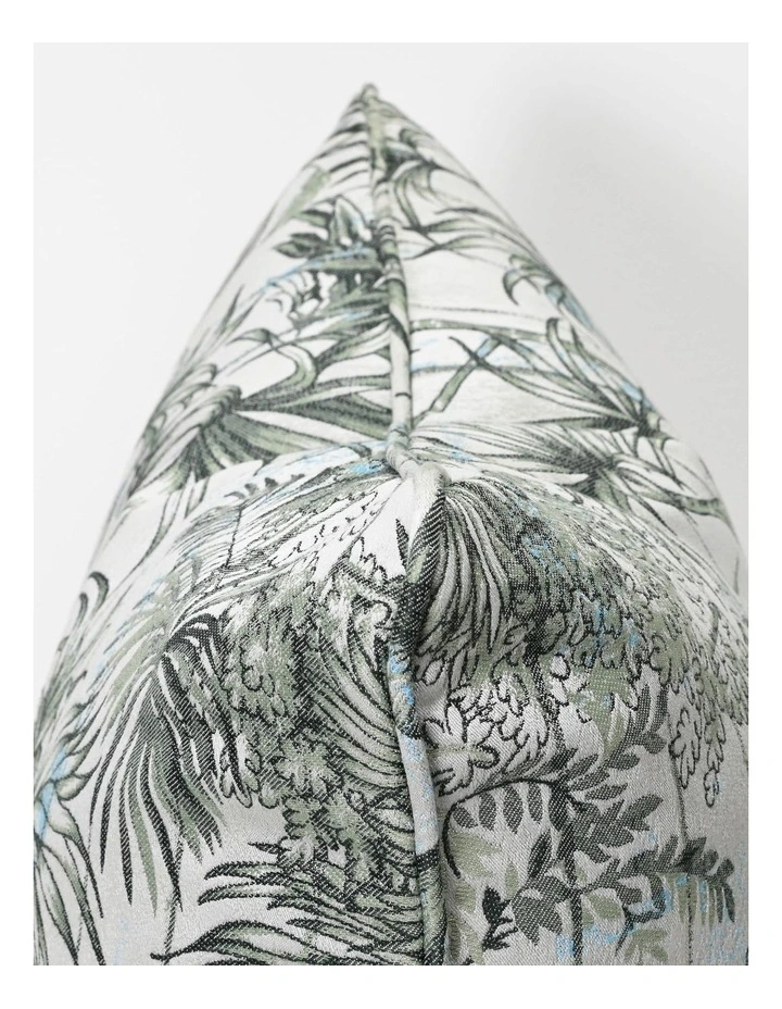 COCO PIPED - BOTANICAL GREEN - FABRIC CUSHION- SELF PIPE image 2