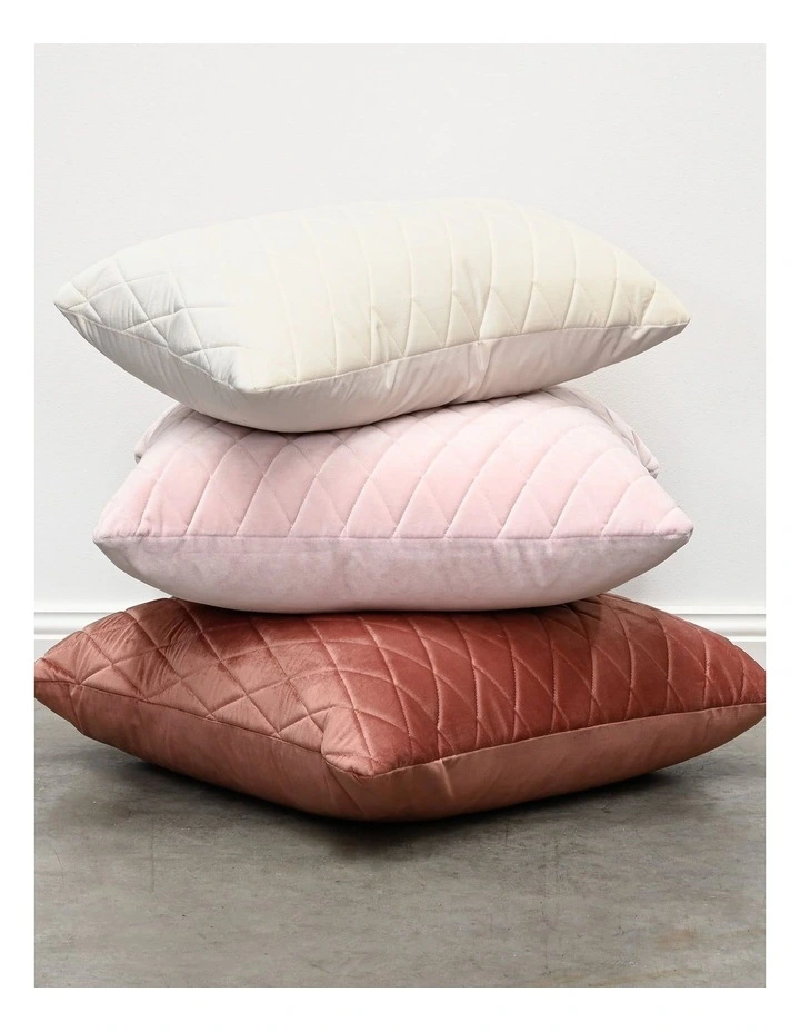COCO QUILTED - PINK - VELVET CUSHION image 4