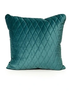 COCO QUILTED - PEACOCK - VELVET CUSHION