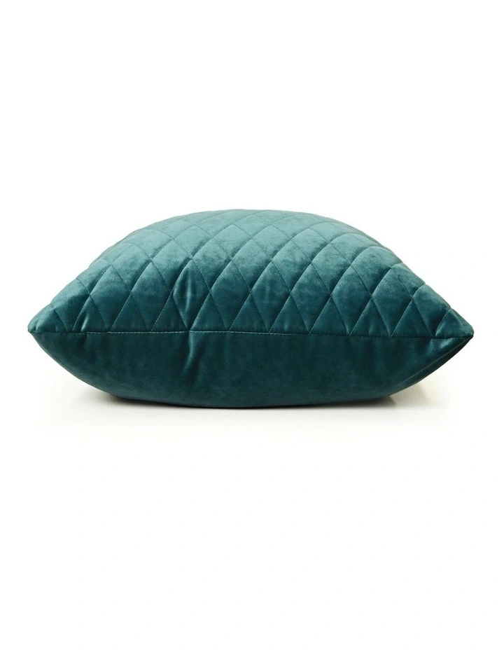 COCO QUILTED - PEACOCK - VELVET CUSHION image 2