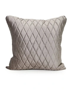 COCO QUILTED - VINTAGE PEBBLE - VELVET CUSHION