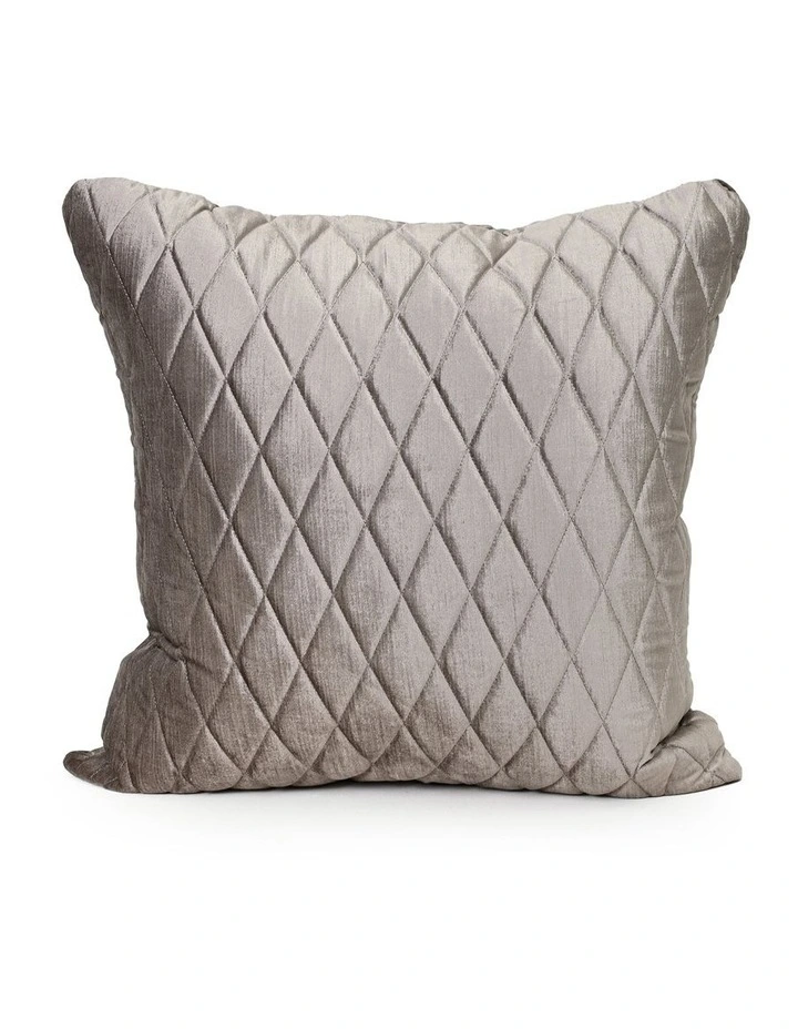 COCO QUILTED - VINTAGE PEBBLE - VELVET CUSHION image 1
