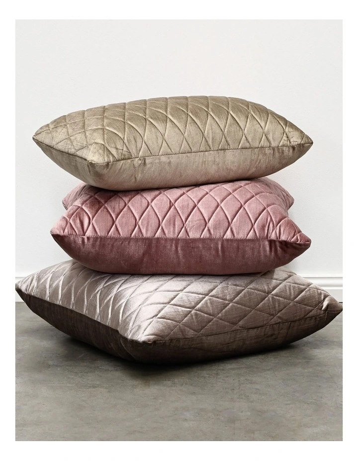 COCO QUILTED - VINTAGE PEBBLE - VELVET CUSHION image 5