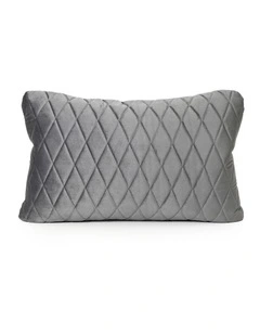 COCO QUILTED - CHARCOAL - VELVET CUSHION