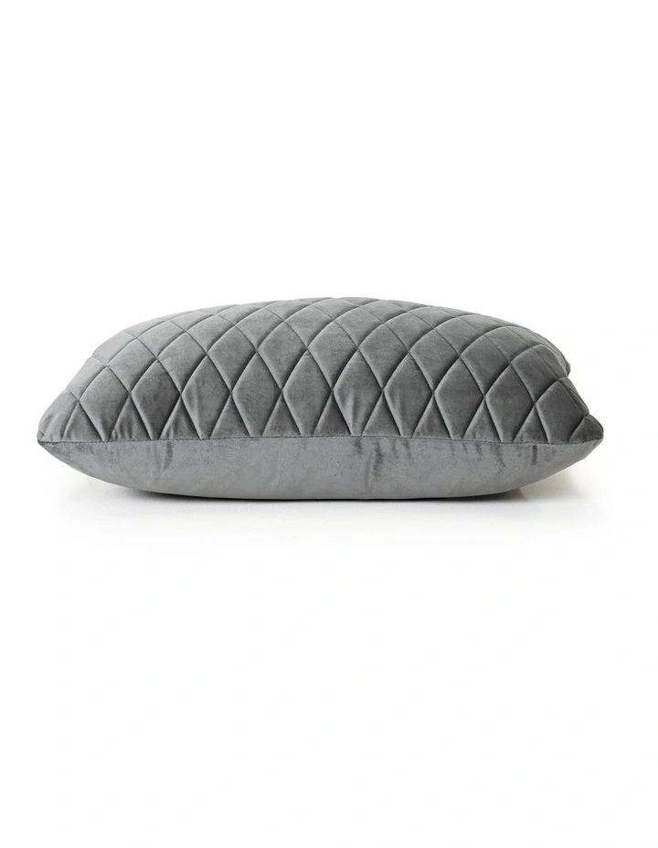 COCO QUILTED - CHARCOAL - VELVET CUSHION image 2