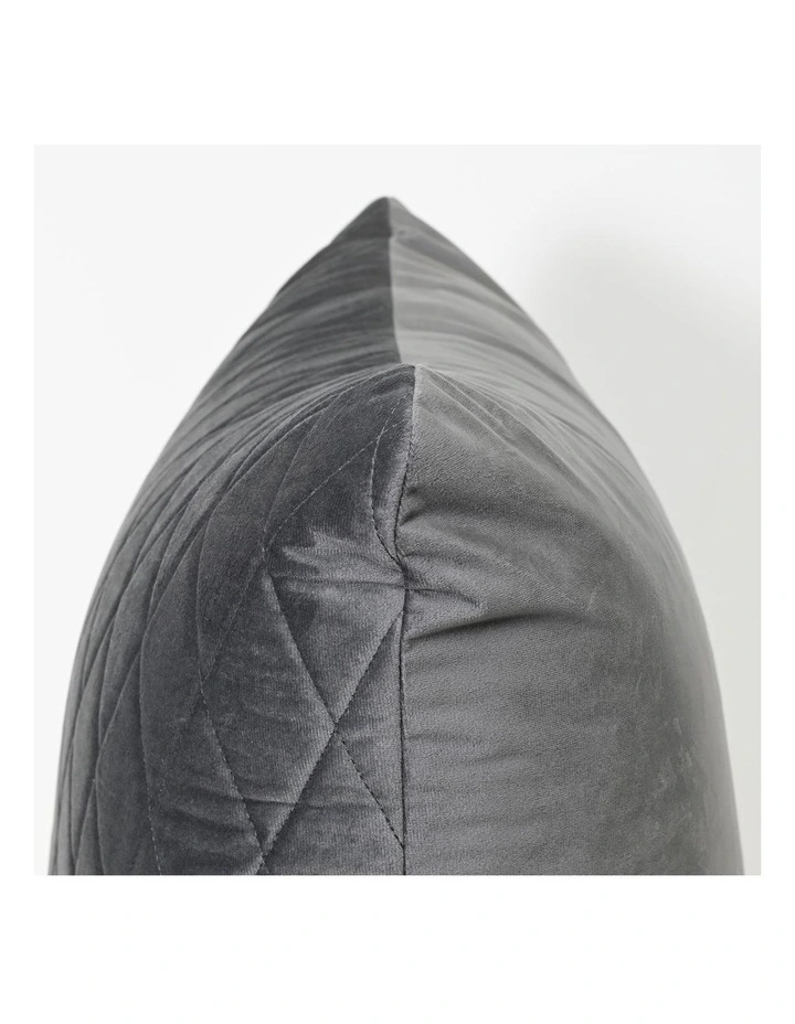 COCO QUILTED - CHARCOAL - VELVET CUSHION image 3
