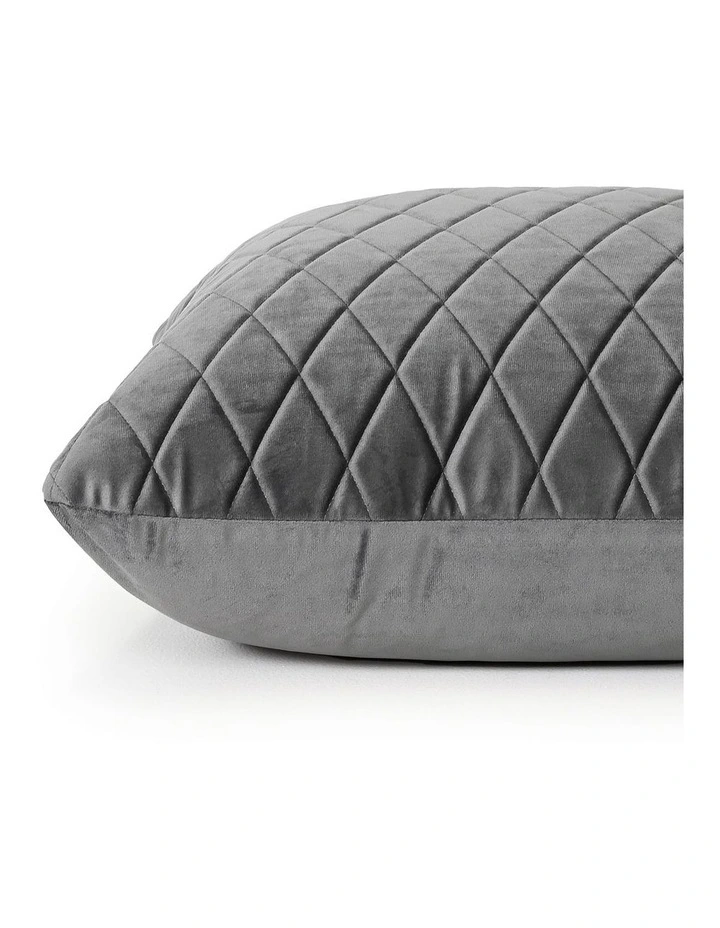 COCO QUILTED - CHARCOAL - VELVET CUSHION image 5
