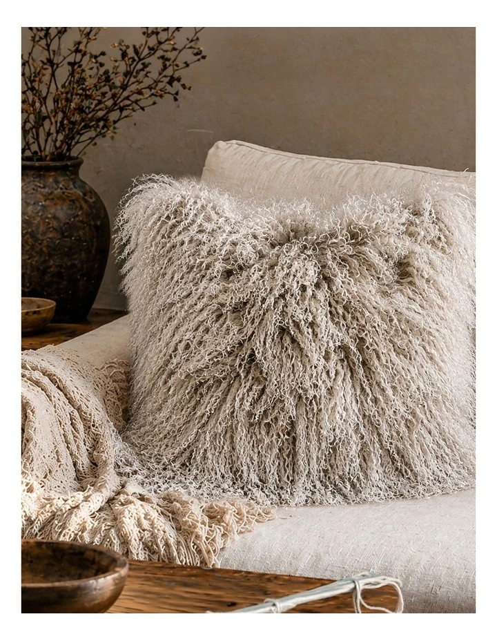 TIBETAN - GREY SNOWFLAKE - CUSHION image 2