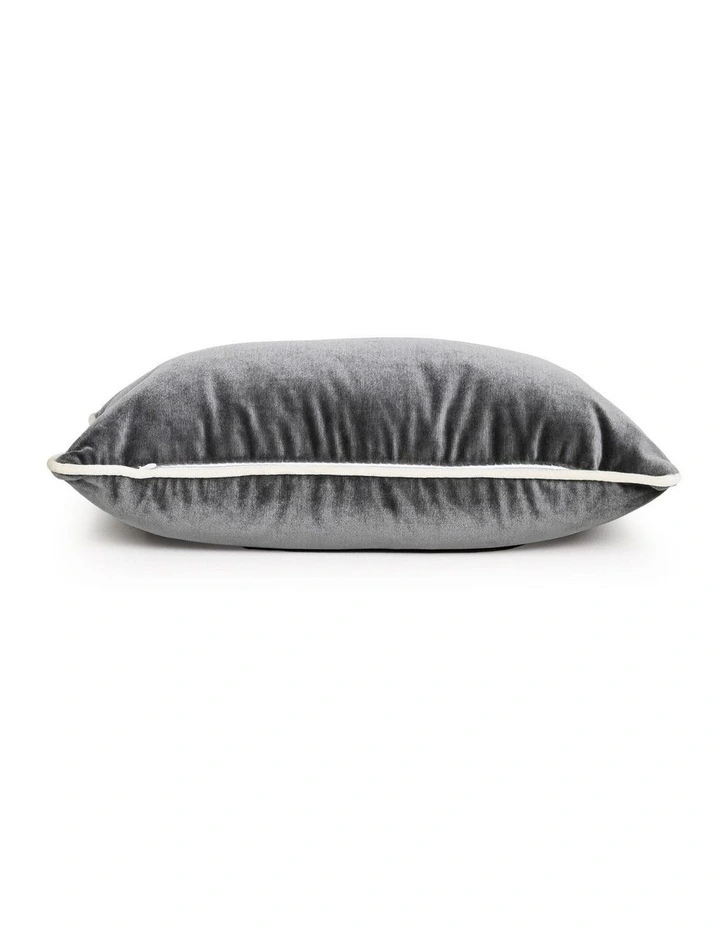 SOHO - CHRISTIAN GREY - VELVET CUSHION - WHITE PIPE image 2