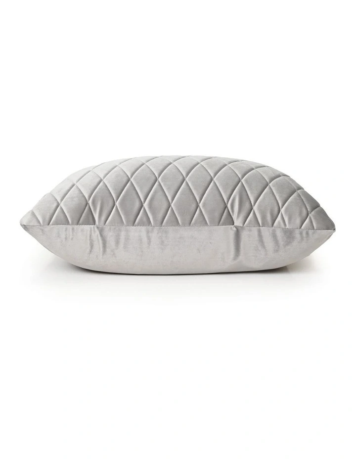 COCO QUILTED - PEBBLE GREY - VELVET CUSHION image 2