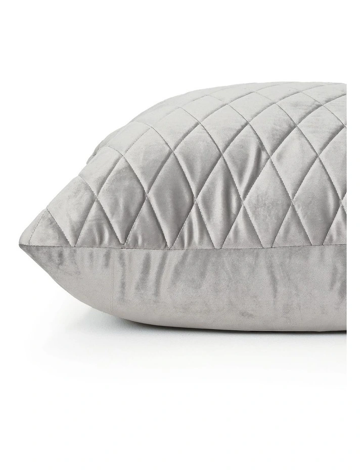 COCO QUILTED - PEBBLE GREY - VELVET CUSHION image 5