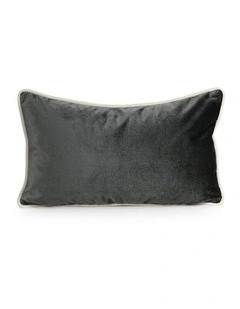 SOHO - DARK GREY - VELVET CUSHION - WHITE PIPE