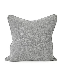 COCO PIPED - TEXTURED GREY - FABRIC CUSHION - SELF PIPE