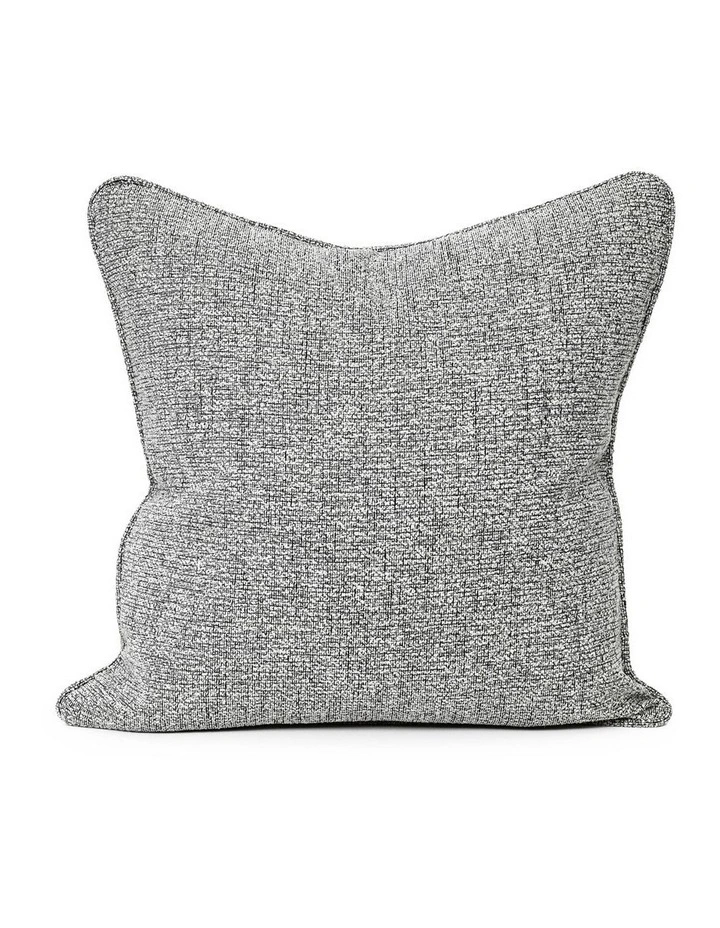 COCO PIPED - TEXTURED GREY - FABRIC CUSHION - SELF PIPE image 1