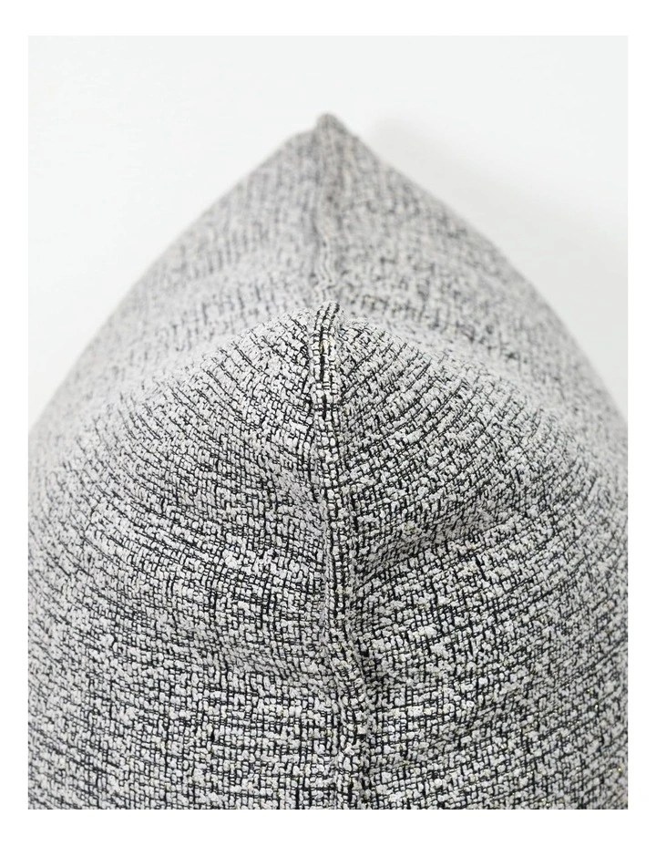 COCO PIPED - TEXTURED GREY - FABRIC CUSHION - SELF PIPE image 3