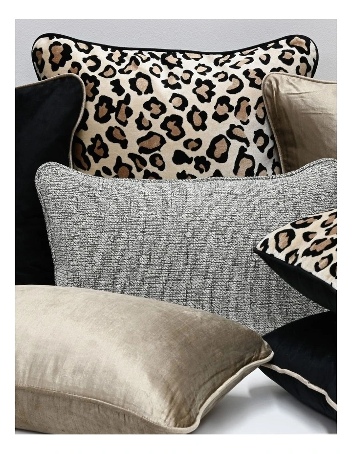 COCO PIPED - TEXTURED GREY - FABRIC CUSHION - SELF PIPE image 4