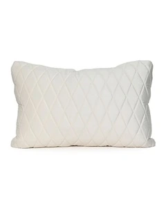 COCO QUILTED - IVORY - VELVET CUSHION