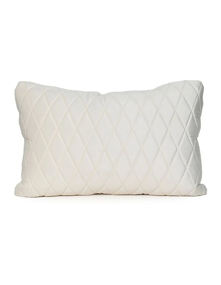 COCO QUILTED - IVORY - VELVET CUSHION image 1