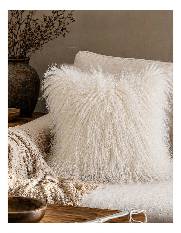 TIBETAN - WHITE - CUSHION image 2