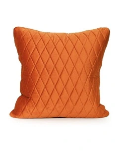 COCO QUILTED - BURNT ORANGE - VELVET CUSHION