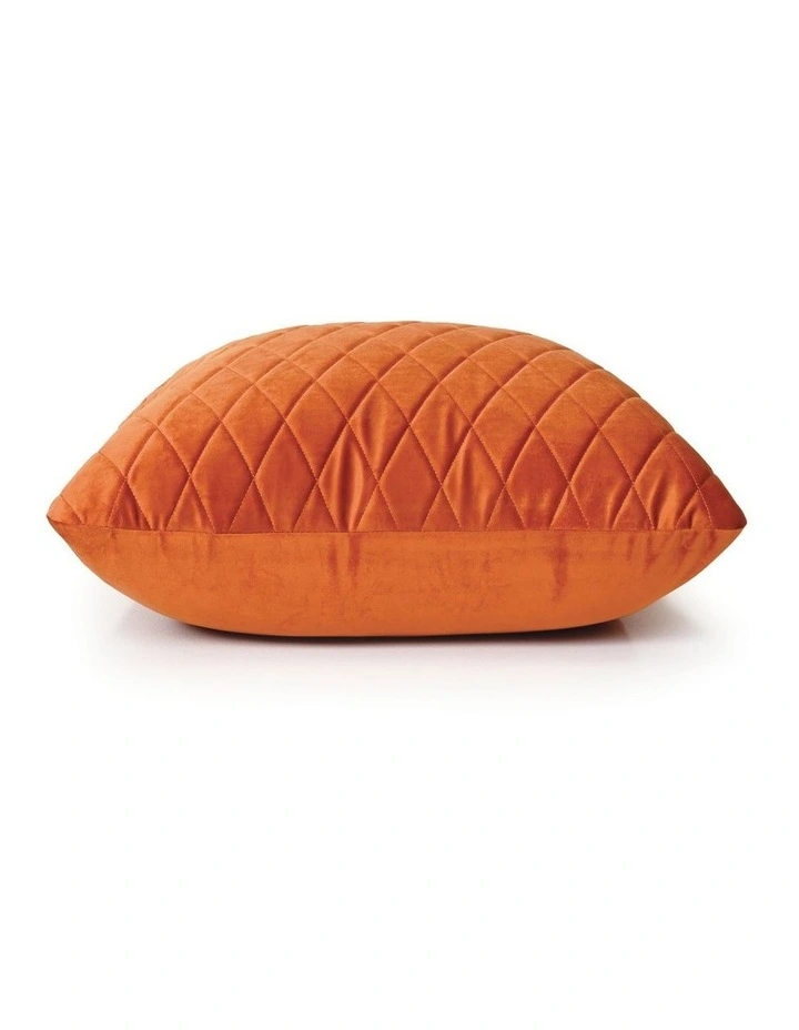 COCO QUILTED - BURNT ORANGE - VELVET CUSHION image 2