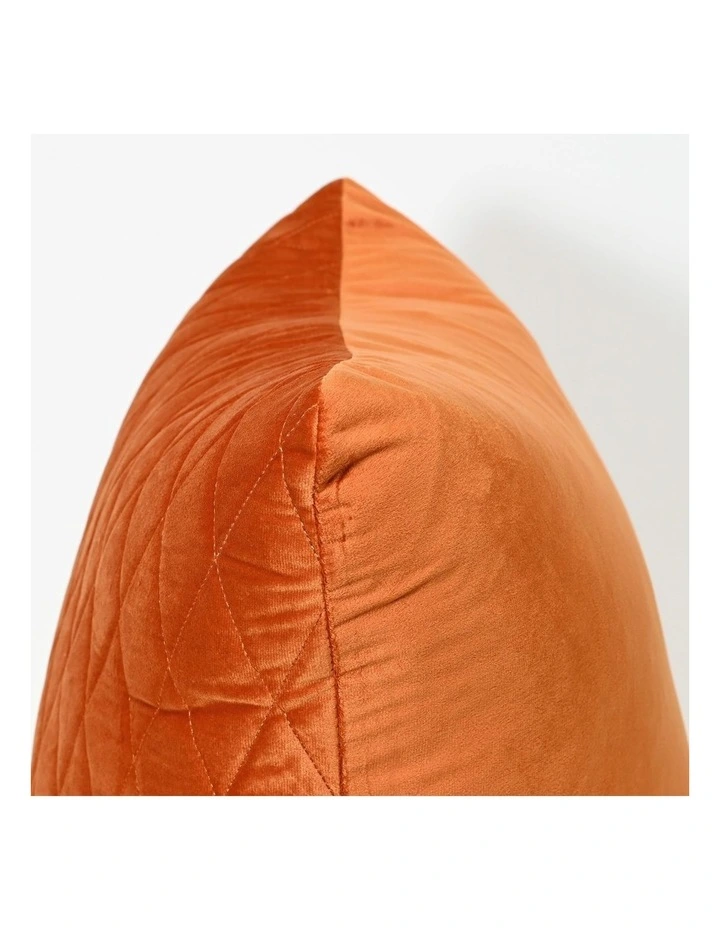 COCO QUILTED - BURNT ORANGE - VELVET CUSHION image 3