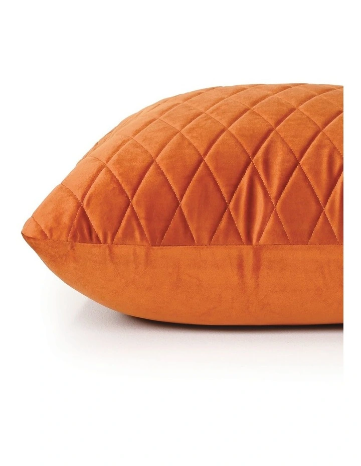 COCO QUILTED - BURNT ORANGE - VELVET CUSHION image 5