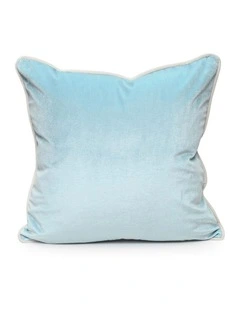 SOHO - ICE BLUE - VELVET CUSHION - WHITE PIPE