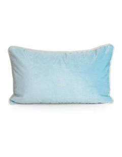 SOHO - ICE BLUE - VELVET CUSHION - WHITE PIPE