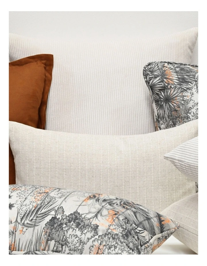 COCO PIPED - BOTANICAL GREY - FABRIC CUSHION- SELF PIPE image 2