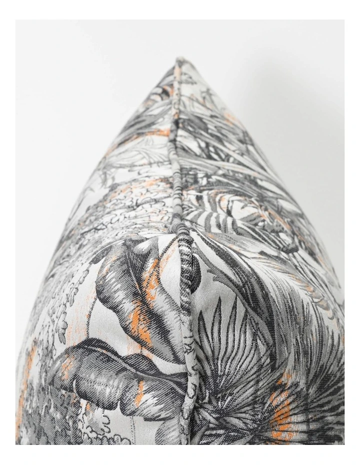 COCO PIPED - BOTANICAL GREY - FABRIC CUSHION- SELF PIPE image 3