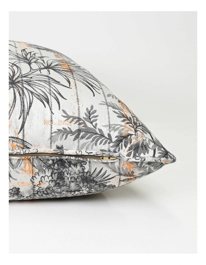 COCO PIPED - BOTANICAL GREY - FABRIC CUSHION- SELF PIPE image 4