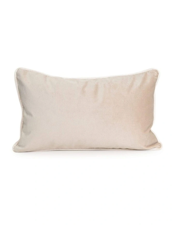 SOHO - CHAMPAGNE - VELVET CUSHION - WHITE PIPE image 1
