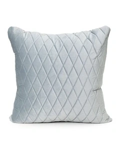 COCO QUILTED - BLUE GREY - VELVET CUSHION