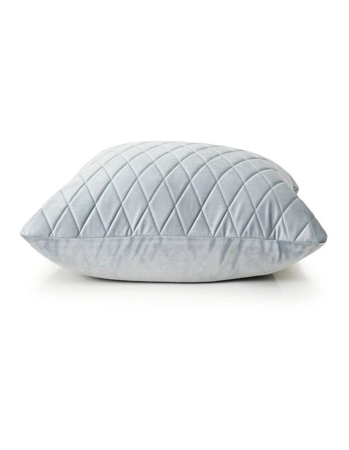 COCO QUILTED - BLUE GREY - VELVET CUSHION image 2